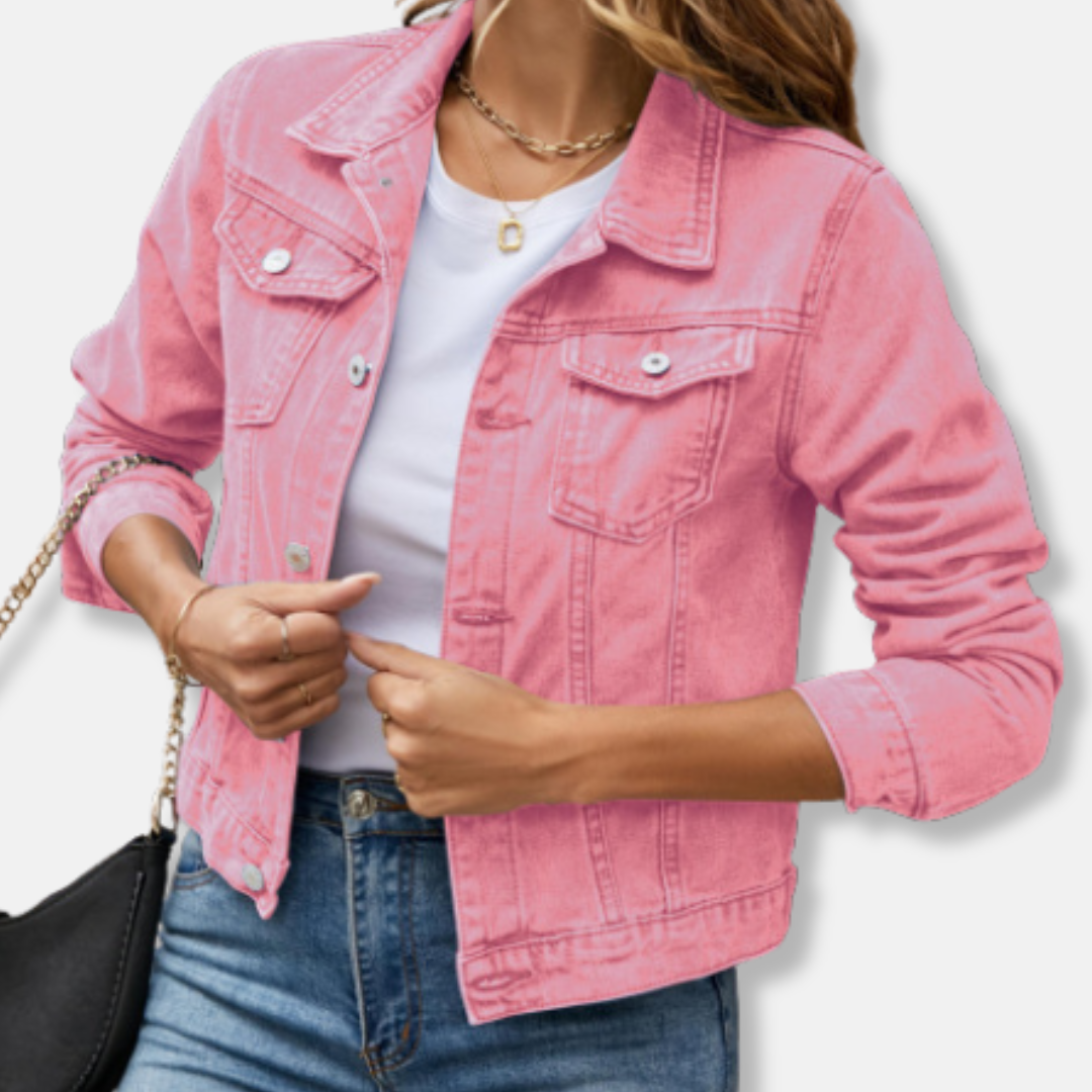 Fitted Women's Blue Denim Jacket