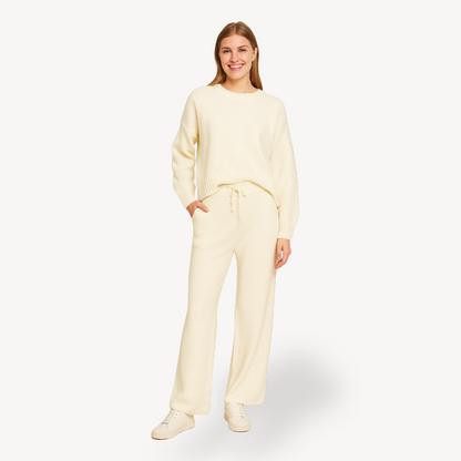 Ladies Cozy Jumper and Trousers Set - OutfitLondon