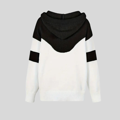 Soft Fleece Dual Color Hooded Sweatshirt