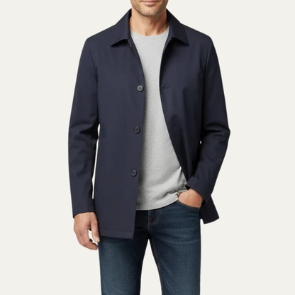 Timeless Fit Straight Cut Mens Coat