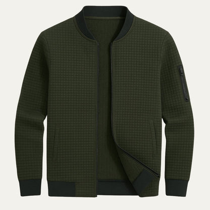 Relaxed Fit Quilted Zip Jacket
