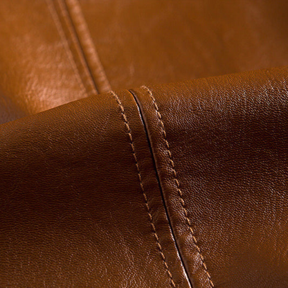 Men's Synthetic Leather Coat Jacket