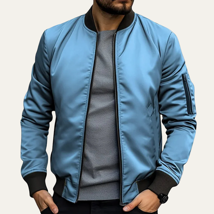 Men's Slim Fit Soft Bomber Jacket