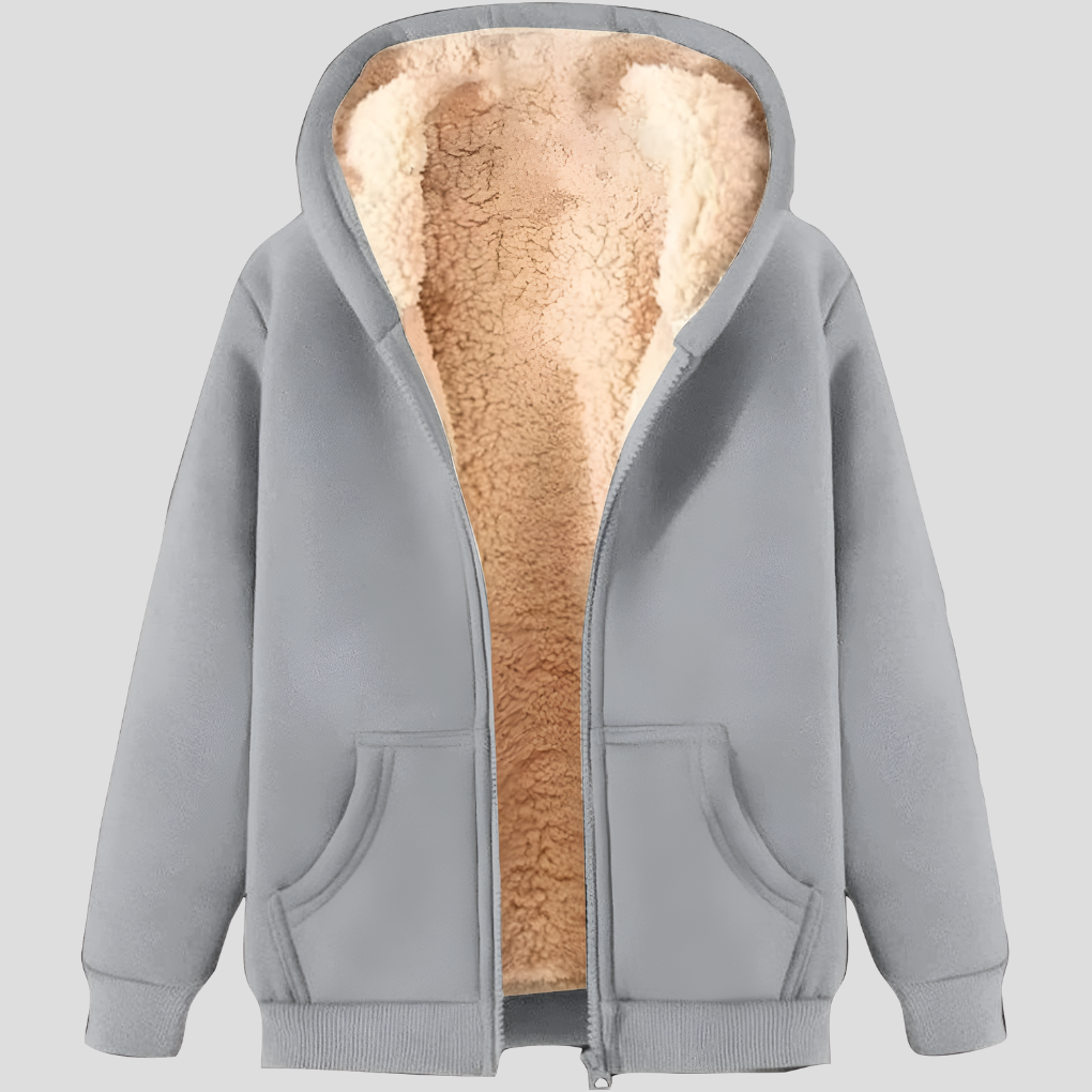 Cozy Men's Thermal Fleece Hooded Jacket