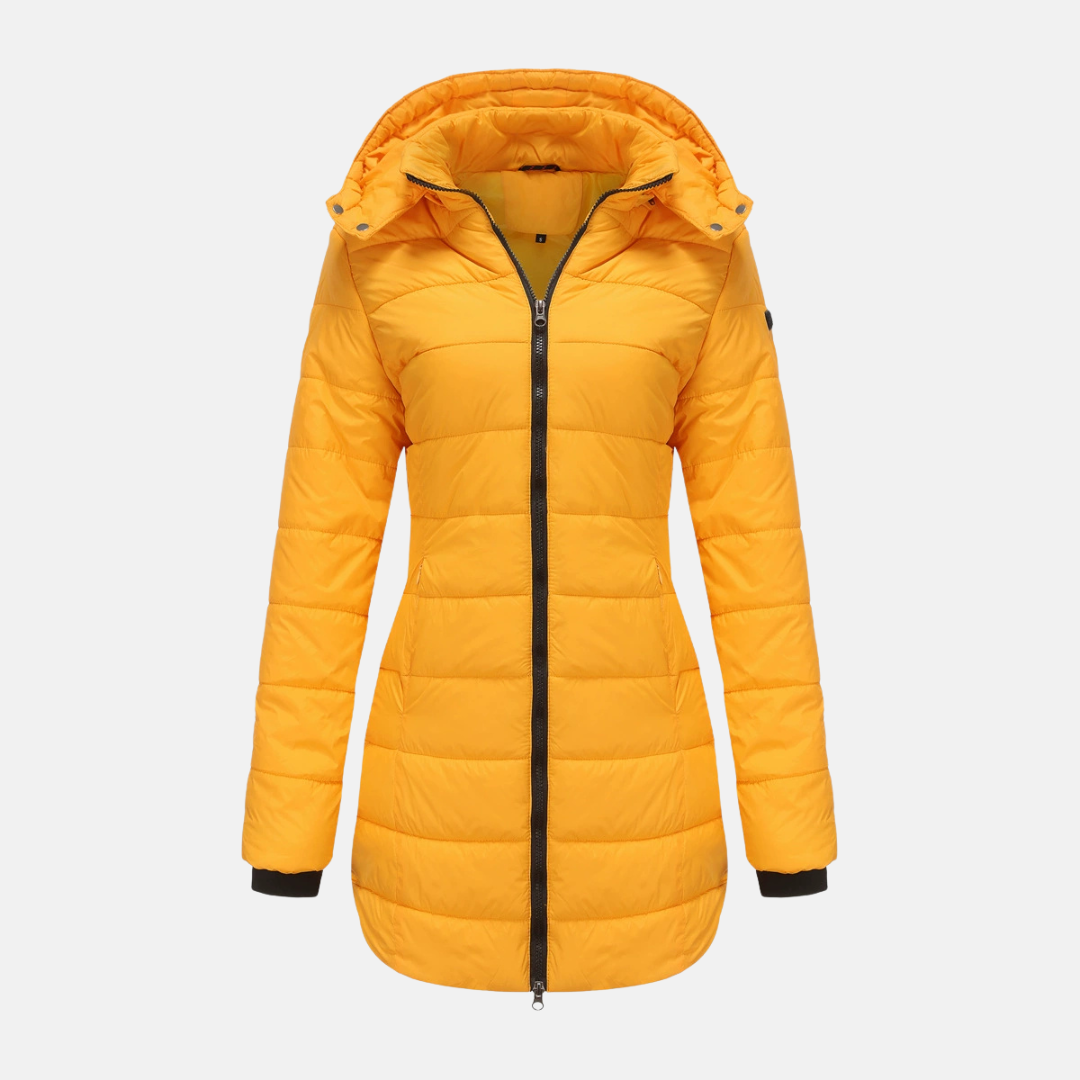 Warm Women's Padded Jacket with Hood