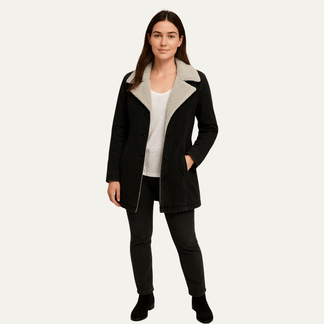 Women's Fleece Lined Warm Winter Coat - OutfitLondon