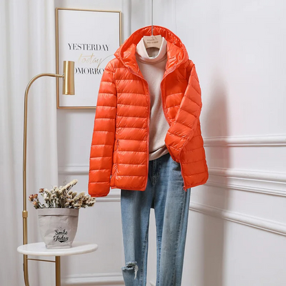 Comfortable Ladies Filled Parka Jacket