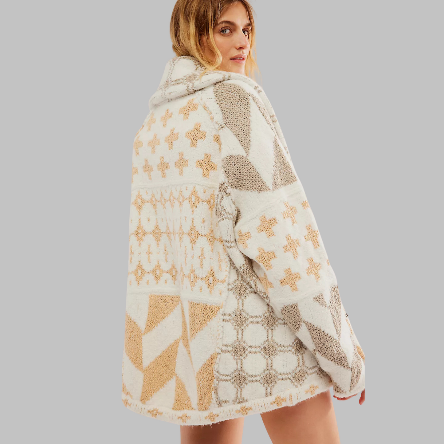 Women's Classic Oversized Open Front Cardigan Sweater
