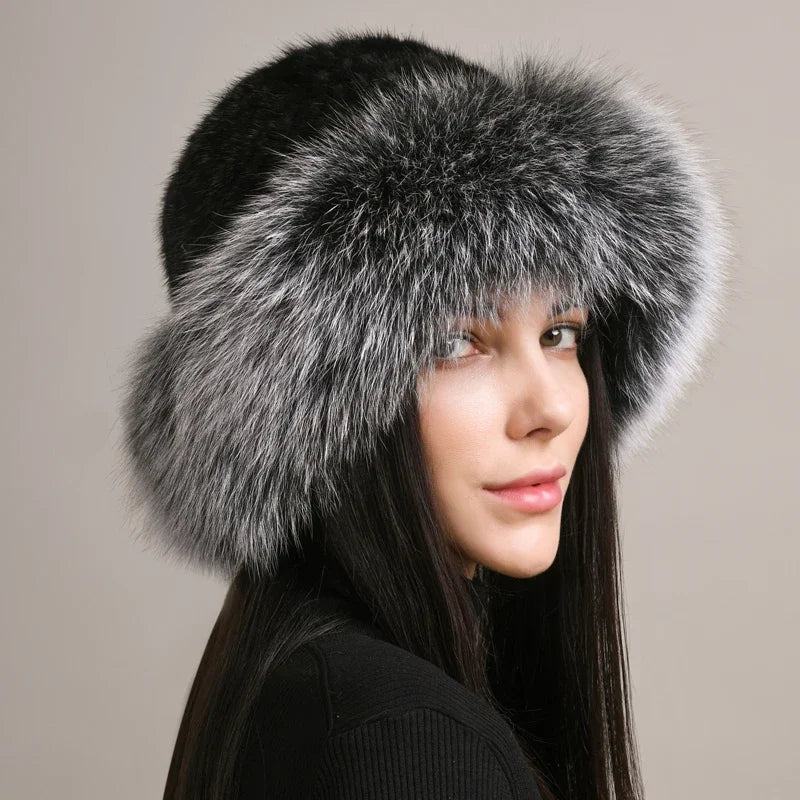 Plush Faux Fur Cold Weather Beanie