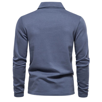Classic Casual Men's Cotton Long Sleeve Shirt