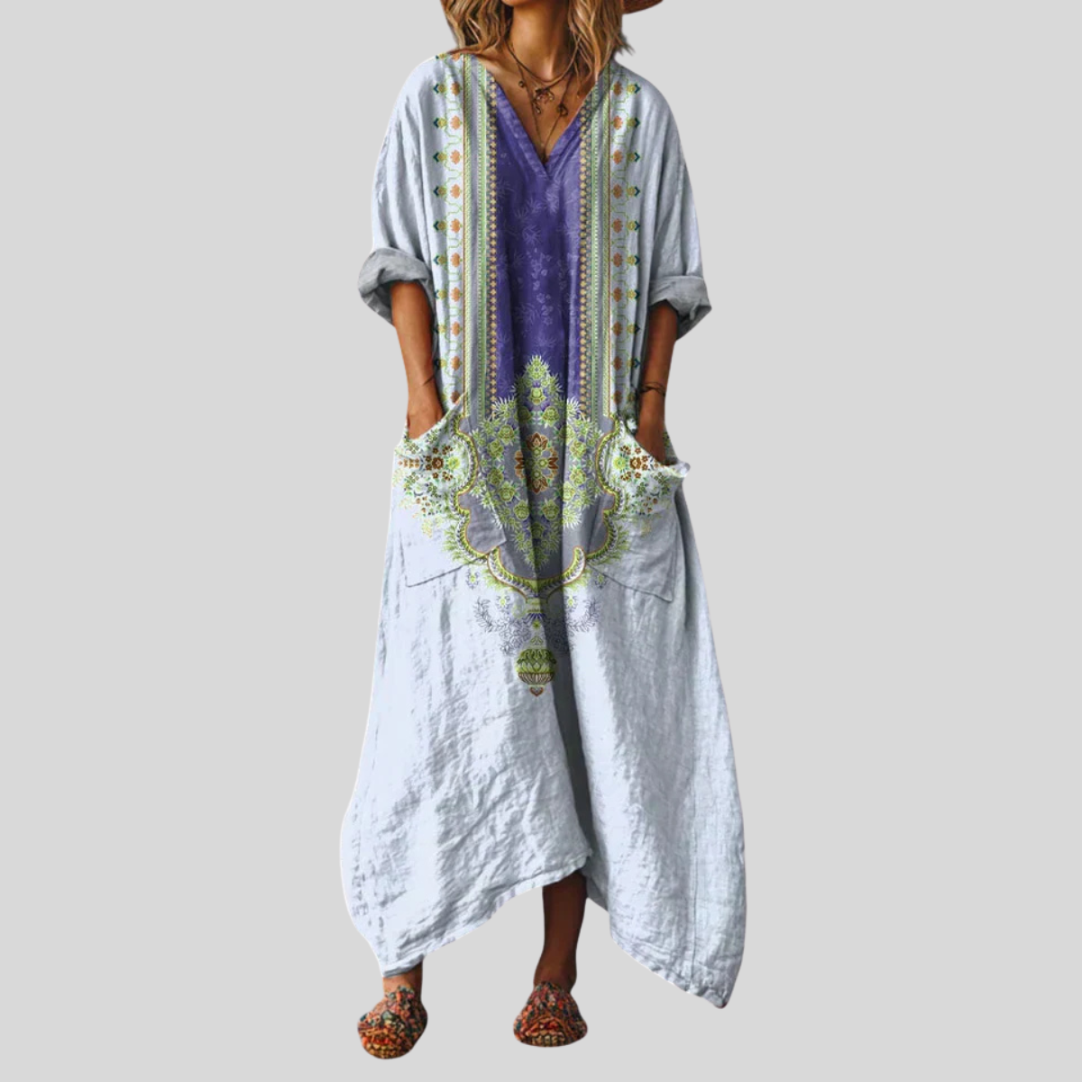 Relaxed Fit Maxi Sundress