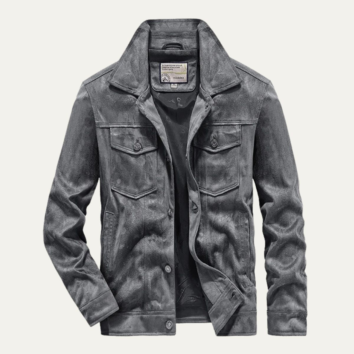 Classic Brown Leather Mens Jacket - Casual Outdoor Wear