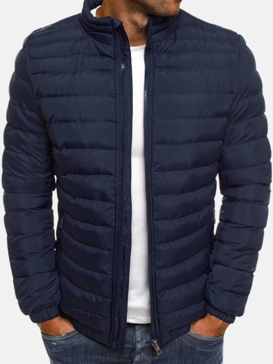 Thermal Mens Insulated Zip Up Coat with Hood