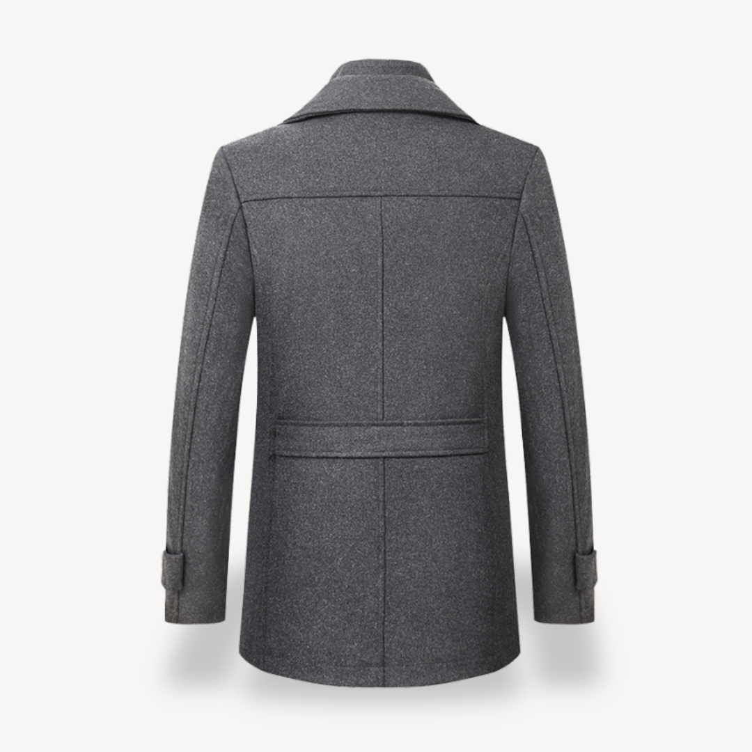 Warm Navy Classic Winter Coat