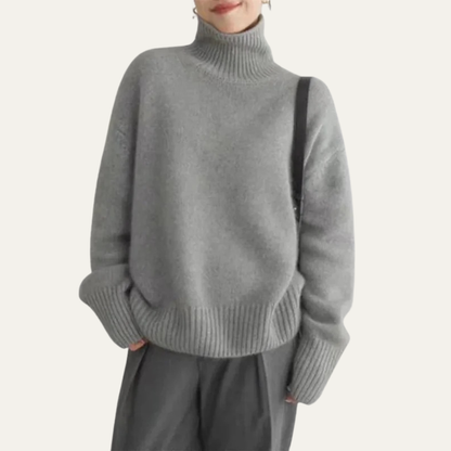 Relaxed Fit Crew Neck Knit Winter Sweater