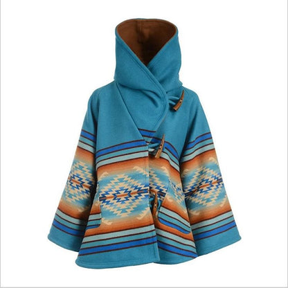 Beth Dutton Outfits Long Sleeve Hooded Jacket Printed Horn Button Coat