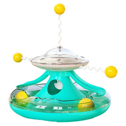 Turntable Cat Toy Puzzle Leakage Food Toy for Cats