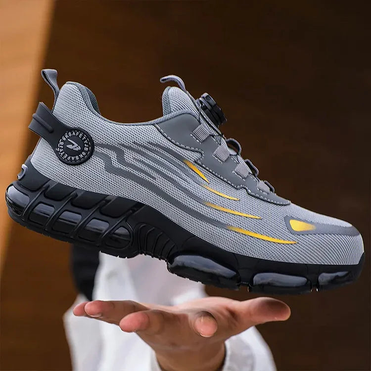 Tough Waterproof Hiking Work Boots with Grip Sole