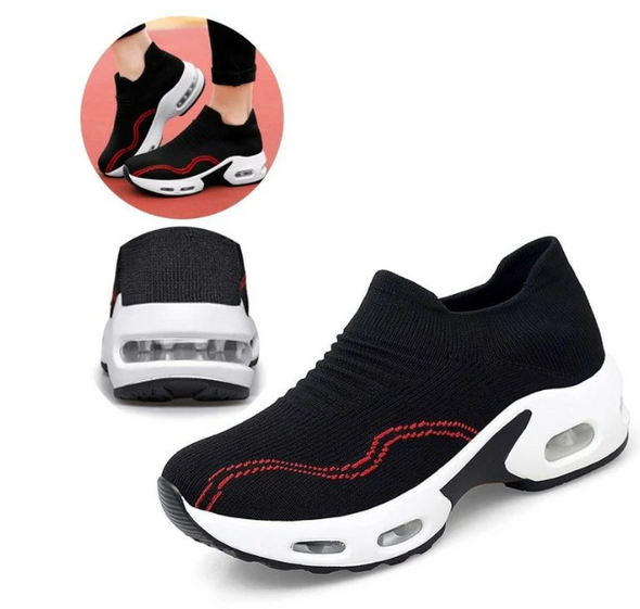 Women's Slip On Breathable Air Cushion Running Shoes
