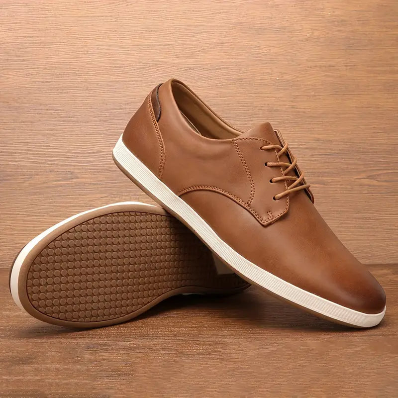 Premium Leather Running Shoes