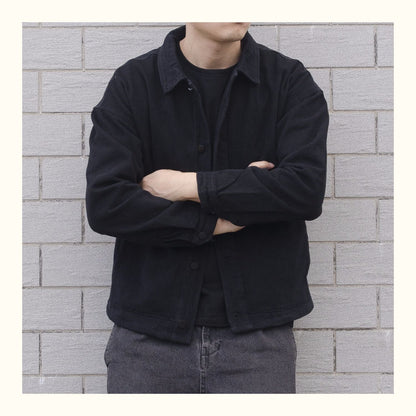 Relaxed Fit Men's Casual Button Down Jacket