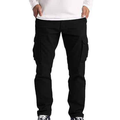 Long Cargo Work Pants For Men Combat Safety Multi-pocket Pants