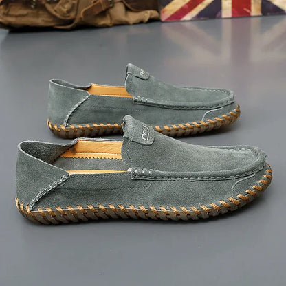 Men's Suede Loafers - Comfortable Slip-on Casual Shoes