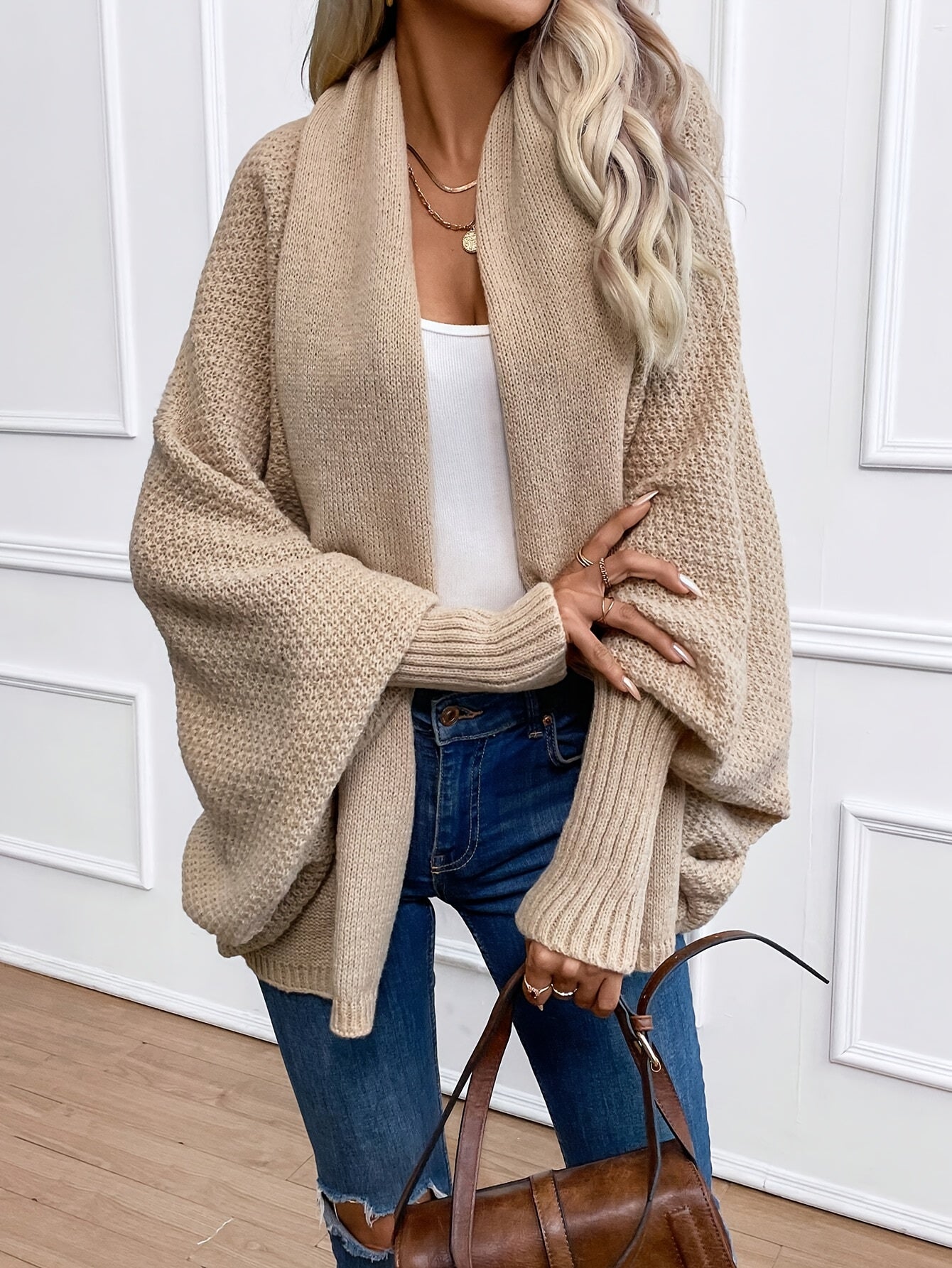 Warm Women's Cashmere Long Cardigan Sweater