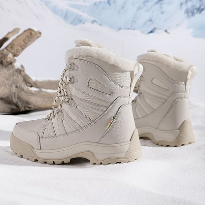 Warm Fuzzy Lace Up Ankle Boots for Women