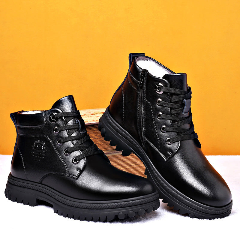Men's Waterproof Winter Leather Boots