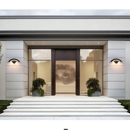 Classic Curved Glow LED Wall Light Outdoor Downlights Porch Wall Mounted Sconce