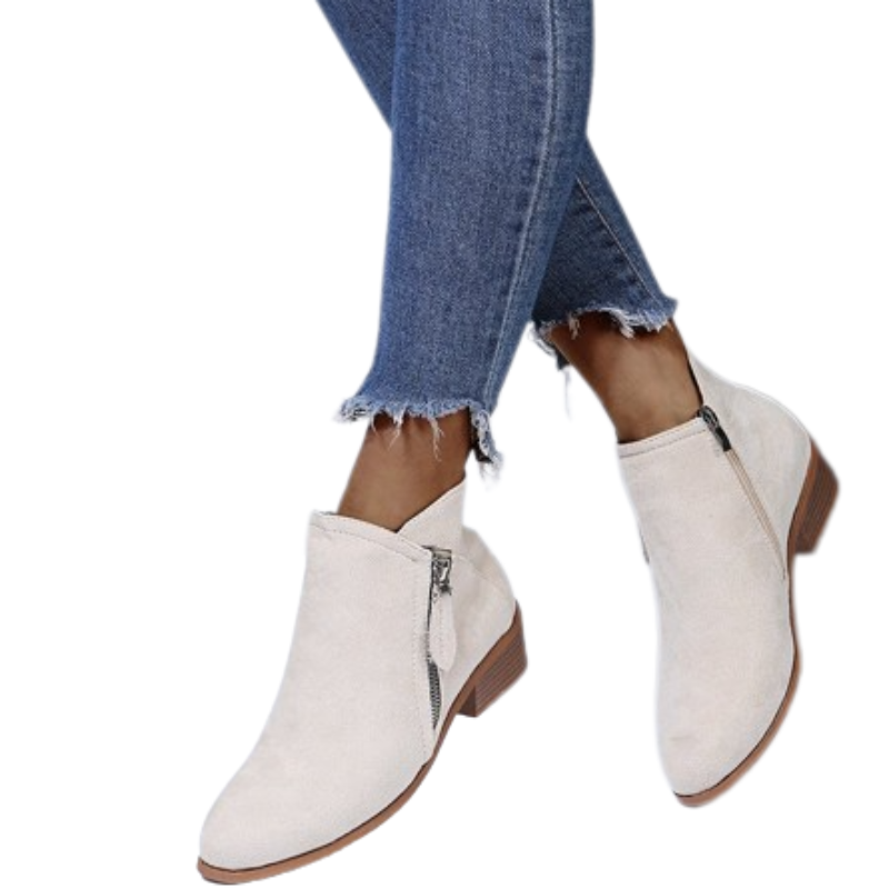 Orthopedic Boots Arch Support Warm Suede Leather Ankle Boots