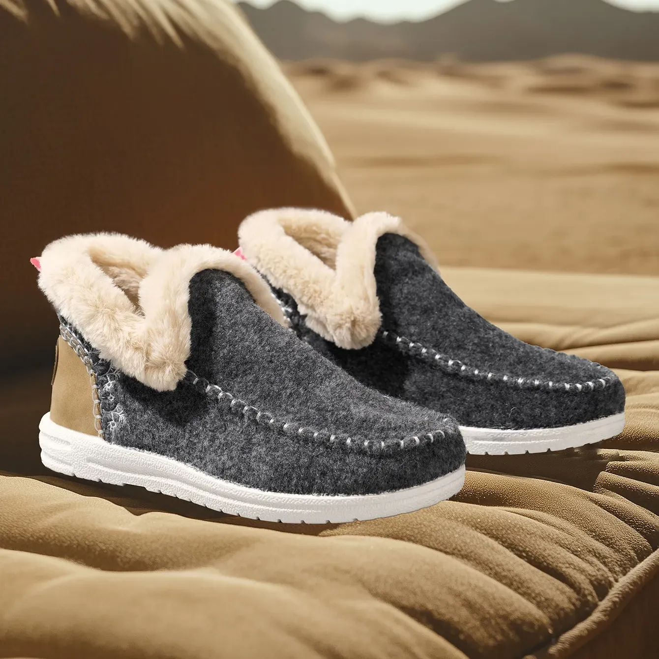Orthopedic Winter Wool Snow Boots Cozy Winter Slipper