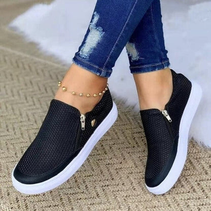 Supportive Zip-Up Shoes for Women