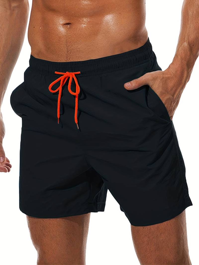 Men's Comfortable Beach Swim Trunks with Breathable Liner - OutfitLondon