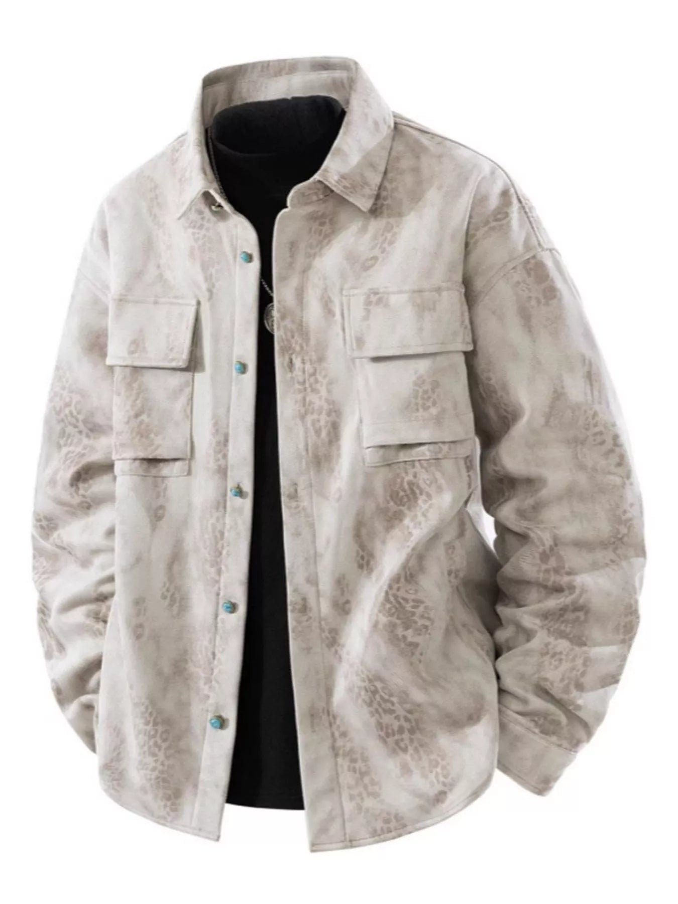 Comfortable Mens Loose Fit Casual Jacket - OutfitLondon