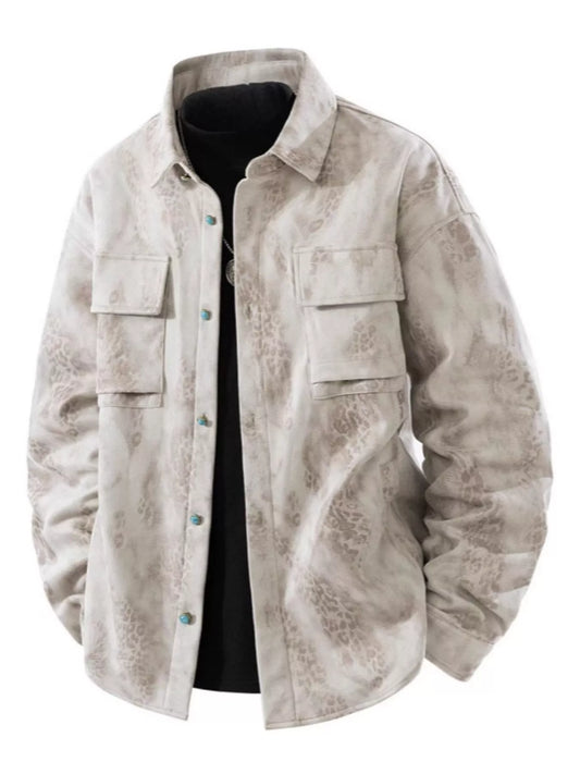 Comfortable Mens Loose Fit Casual Jacket - OutfitLondon