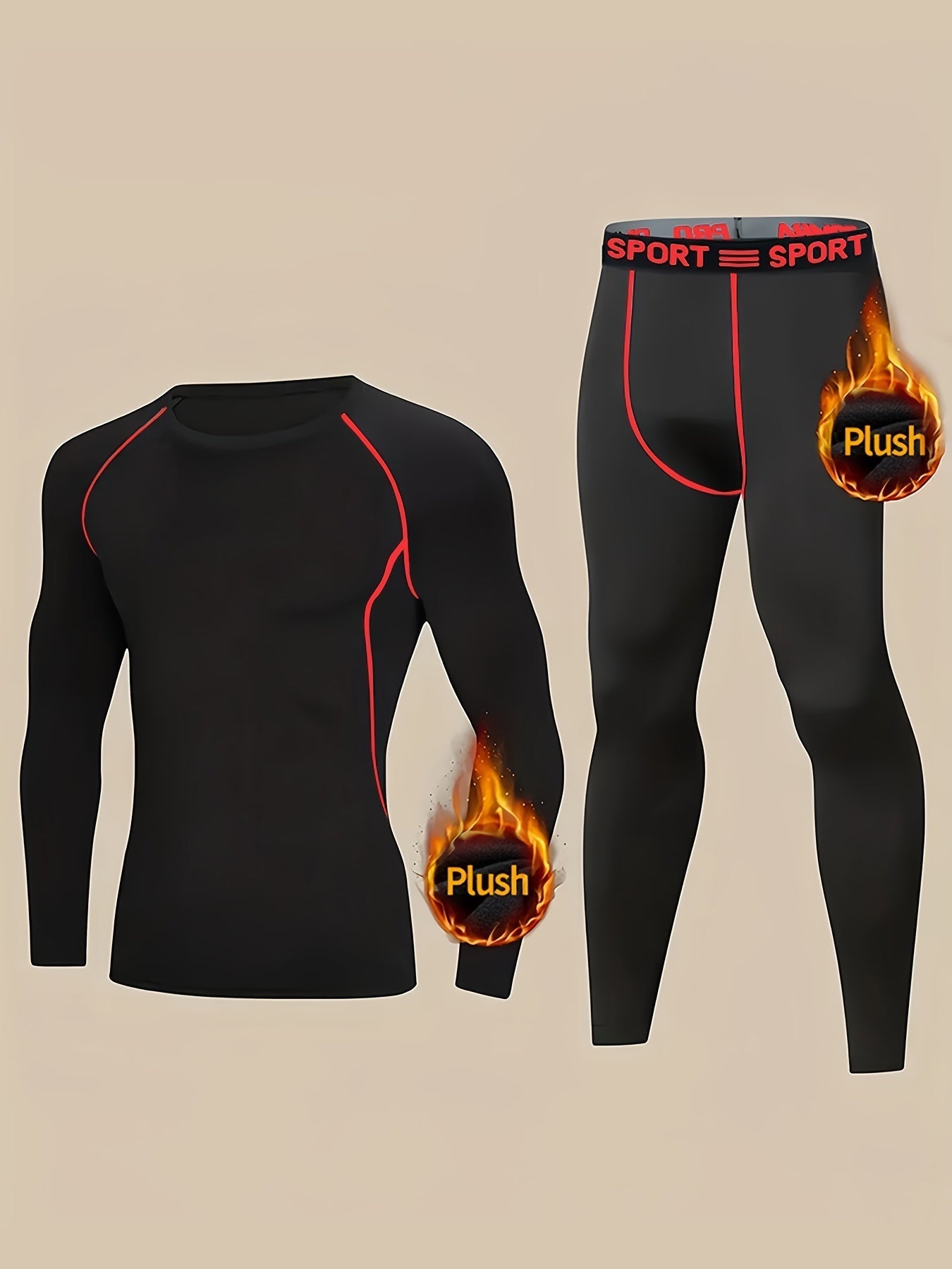Warm Fleece Base Layer Set for Men