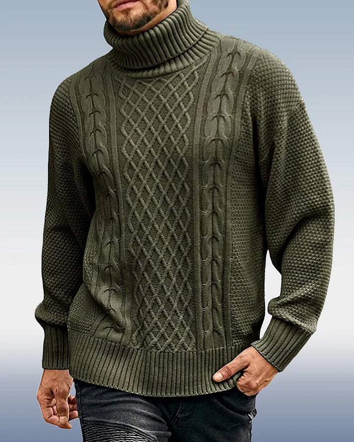 Warm Mens Thick Knit Winter Sweater