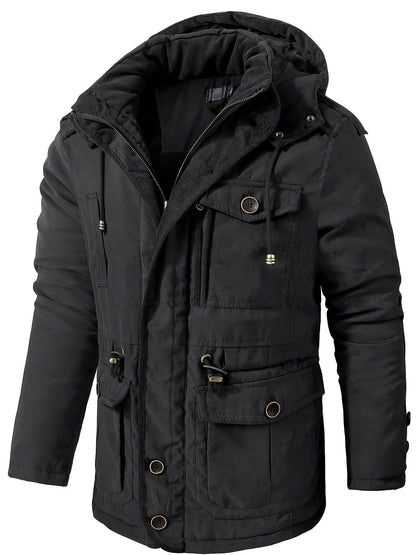 Warm Mens Heavy Parka Coat - OutfitLondon