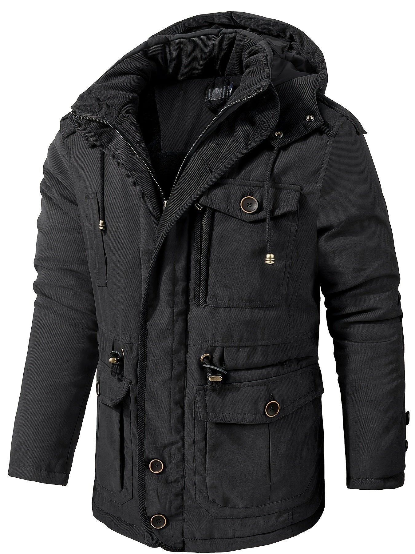 Waterproof Insulated Mens Hooded Winter Jacket - OutfitLondon