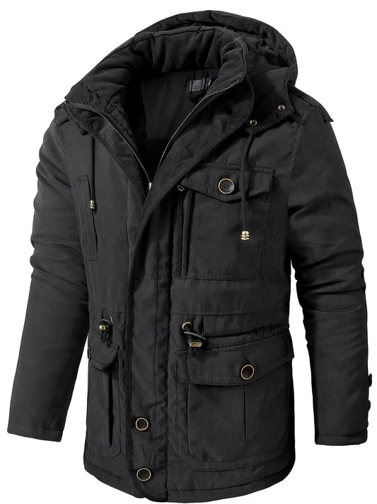 Waterproof Insulated Mens Hooded Winter Jacket - OutfitLondon