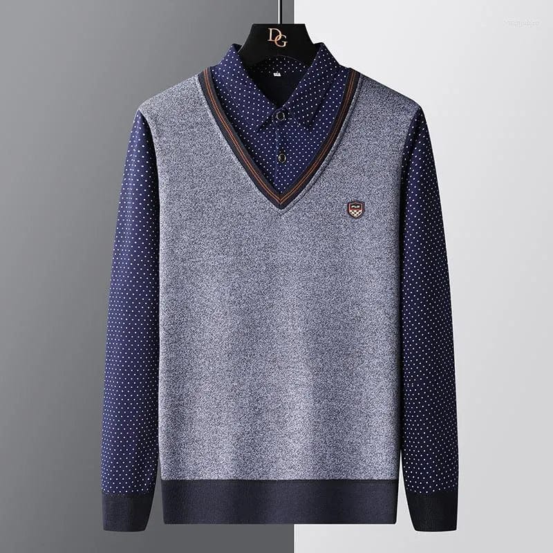 Comfortable Regular Fit Mens Polo Jumper