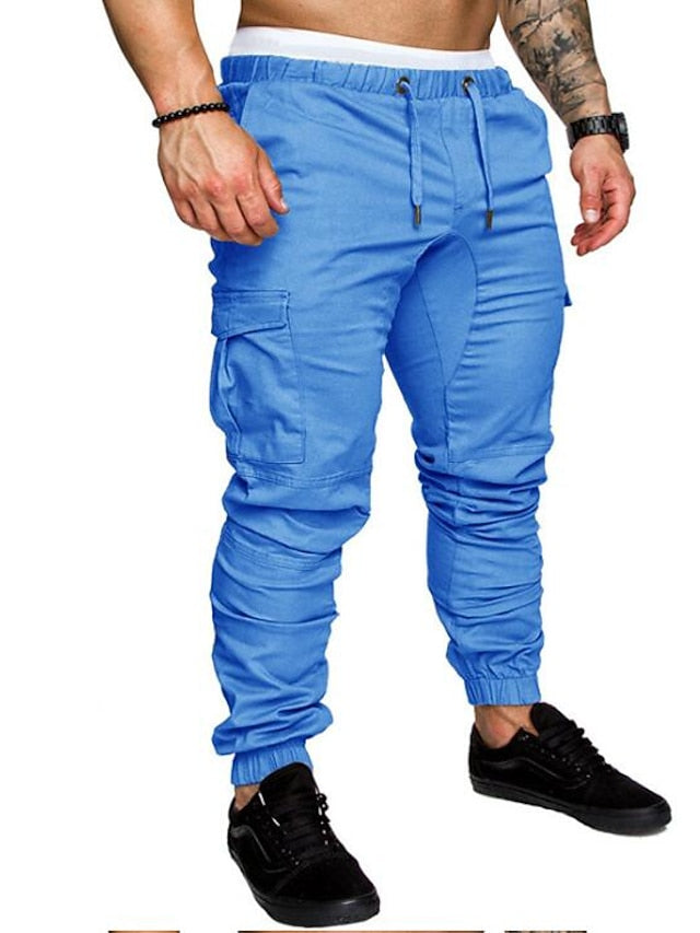 Men's Cargo Pants Trousers Multiple Pockets