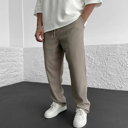 Comfortable Mens Loose Fit Drawstring Trousers