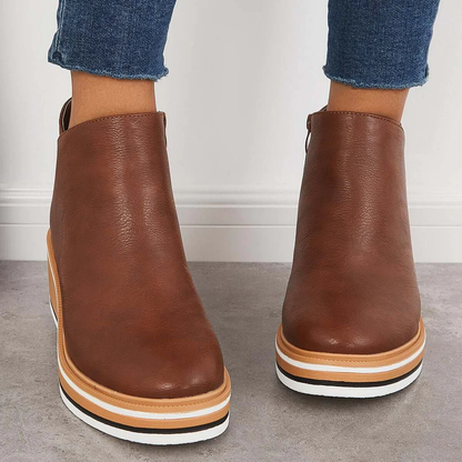 Women's Platform Wedge Ankle Boots