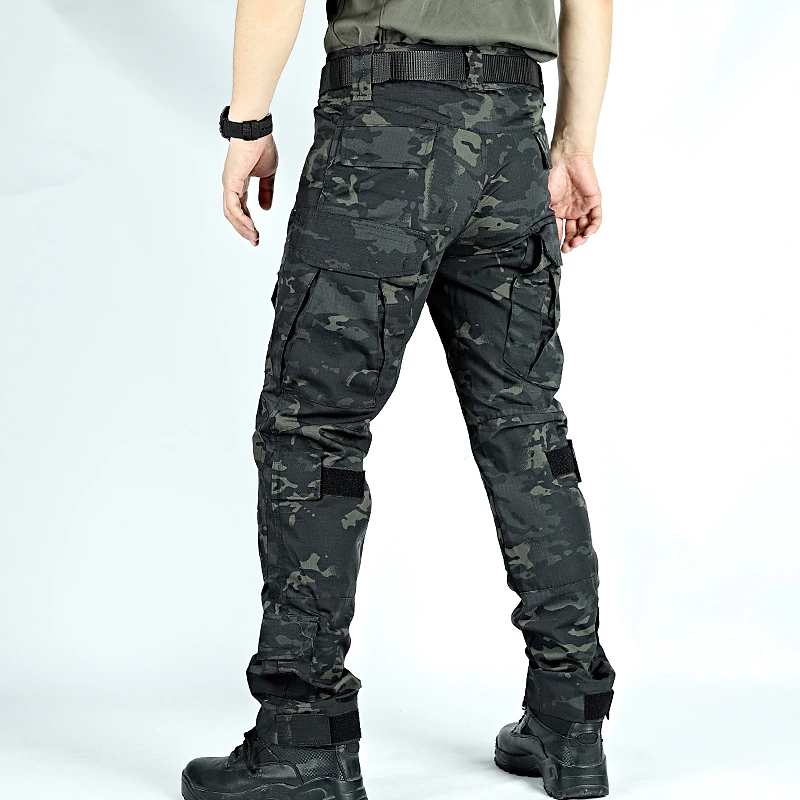 Men's Cargo Pants Pocket Plain Camouflage Comfort Breathable