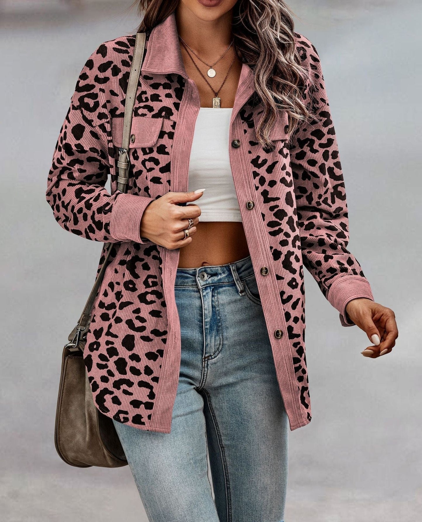 Fashionable Animal Print Spring Jacket
