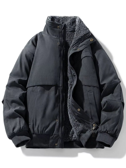 Men's Big Teddy Fleece Jacket Coat - OutfitLondon