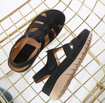 Casual Orthopedic Velcro Walking Wedge Toe Sandals